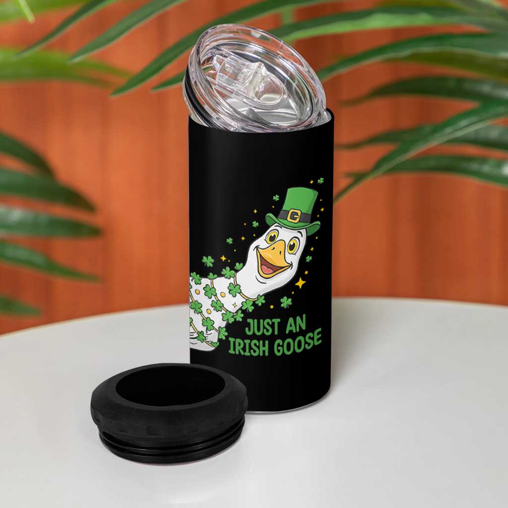 Just An Irish Goose 4 in 1 Can Cooler Tumbler Funny St Patricks Day