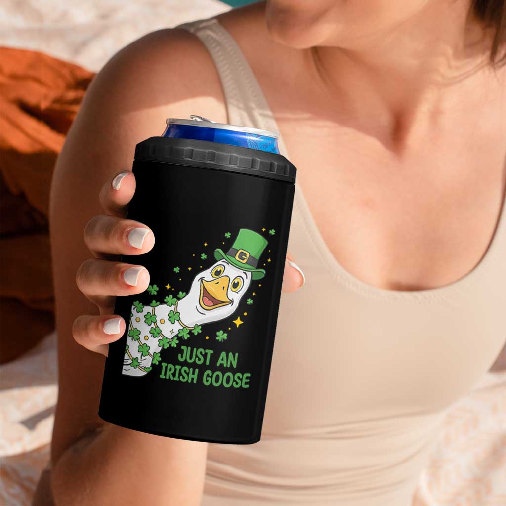 Just An Irish Goose 4 in 1 Can Cooler Tumbler Funny St Patricks Day