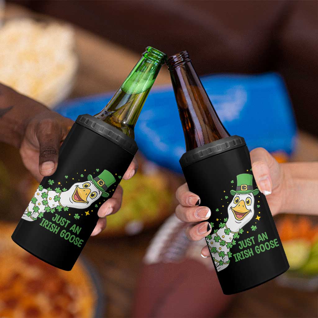 Just An Irish Goose 4 in 1 Can Cooler Tumbler Funny St Patricks Day
