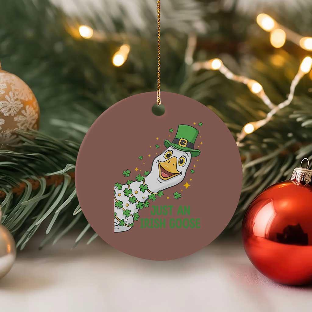 Just An Irish Goose Ceramic Ornament Funny St Patricks Day
