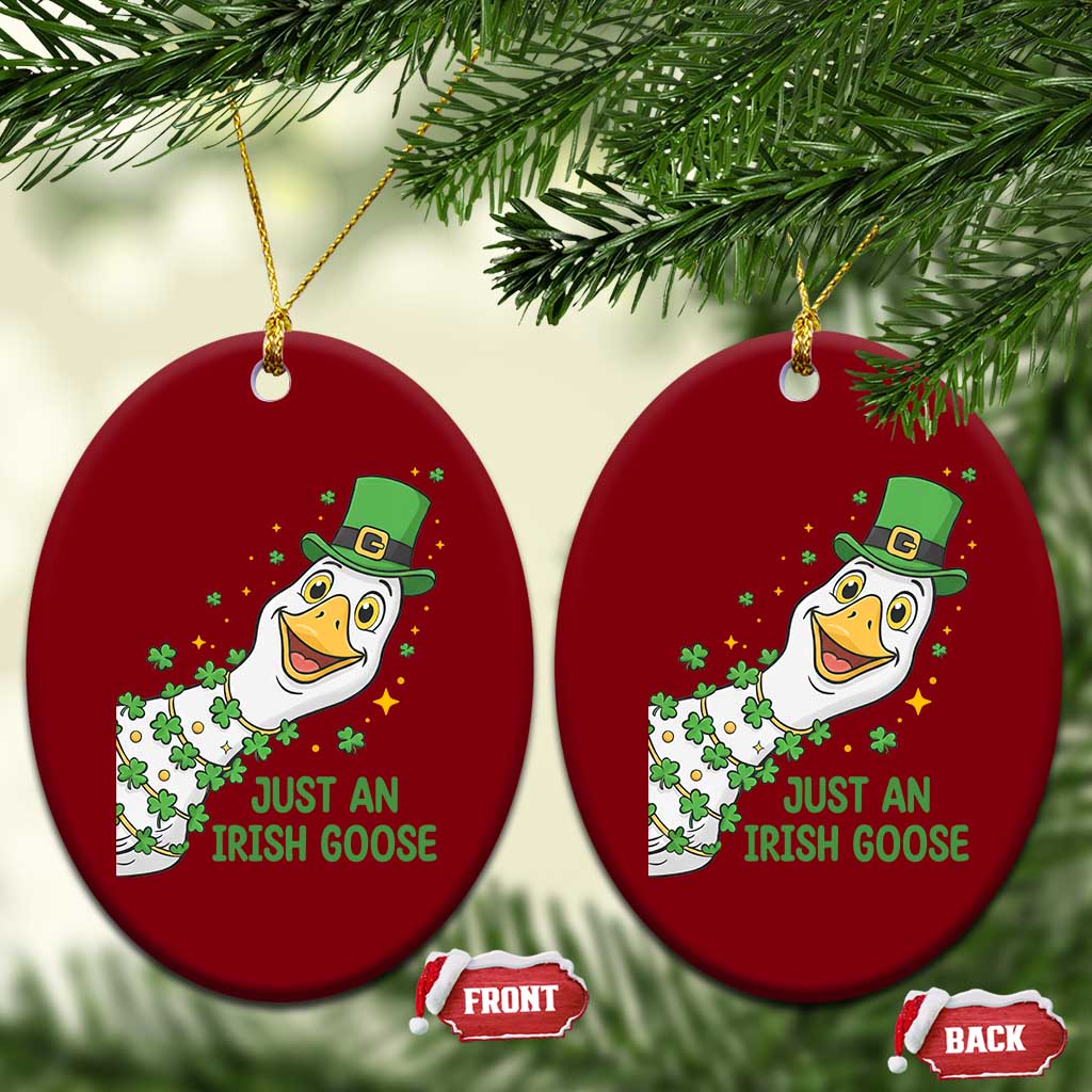 Just An Irish Goose Ceramic Ornament Funny St Patricks Day