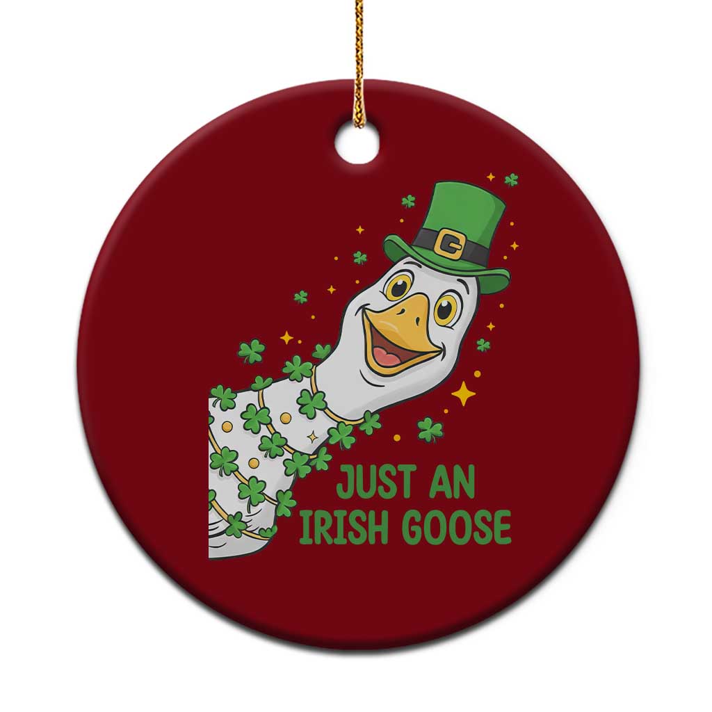 Just An Irish Goose Ceramic Ornament Funny St Patricks Day