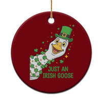 Just An Irish Goose Ceramic Ornament Funny St Patricks Day