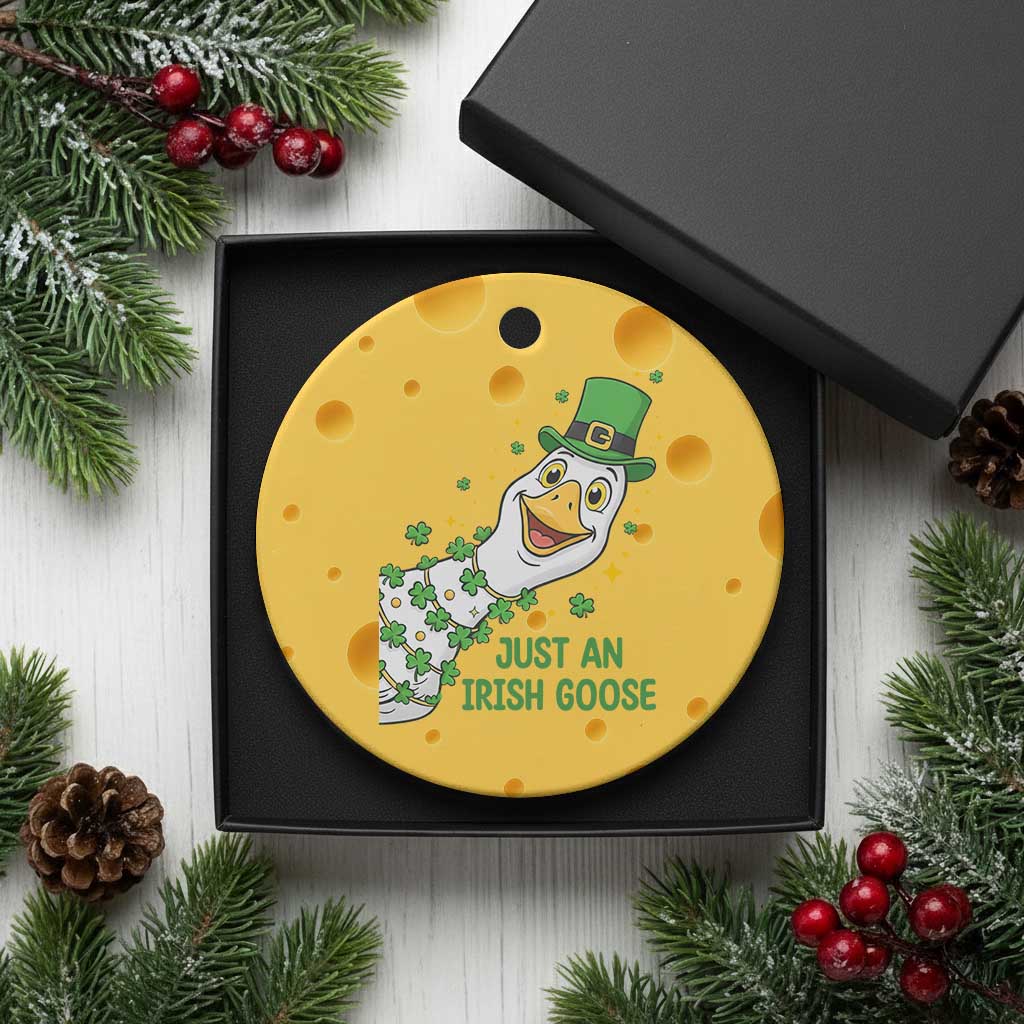 Just An Irish Goose Ceramic Ornament Funny St Patricks Day