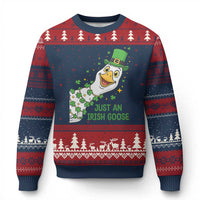 Just An Irish Goose Ugly Christmas Sweater Funny St Patricks Day