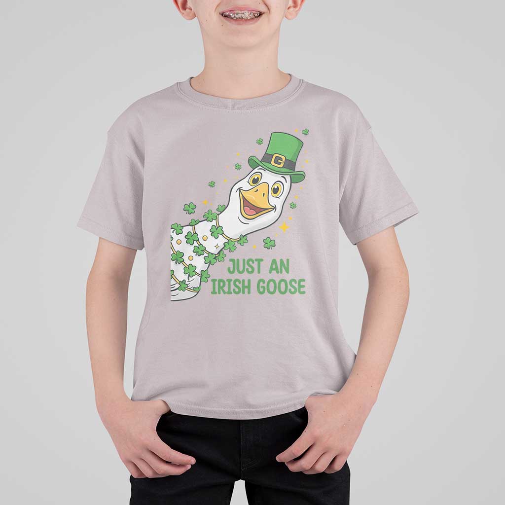 Just An Irish Goose T Shirt For Kid Funny St Patricks Day