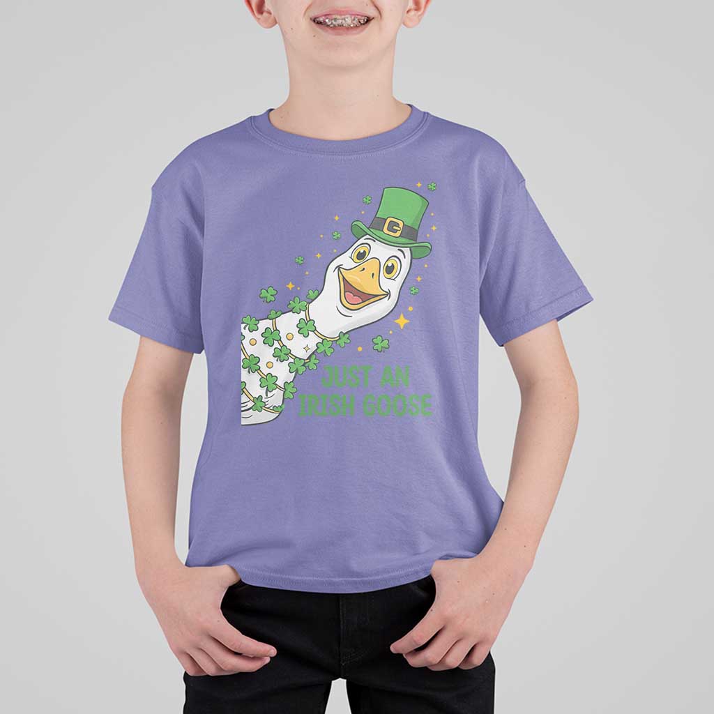Just An Irish Goose T Shirt For Kid Funny St Patricks Day