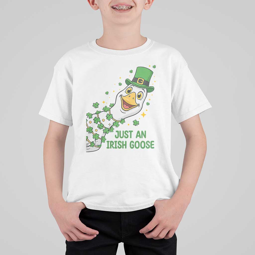 Just An Irish Goose T Shirt For Kid Funny St Patricks Day