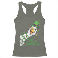 Just An Irish Goose Racerback Tank Top Funny St Patricks Day