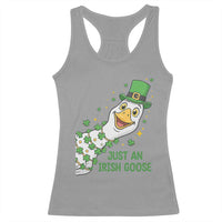 Just An Irish Goose Racerback Tank Top Funny St Patricks Day