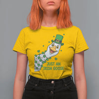 Just An Irish Goose T Shirt For Women Funny St Patricks Day