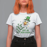 Just An Irish Goose T Shirt For Women Funny St Patricks Day