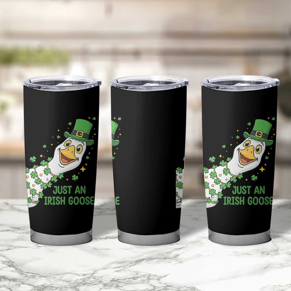 Just An Irish Goose Tumbler Cup Funny St Patricks Day