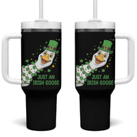 Just An Irish Goose Tumbler With Handle Funny St Patricks Day