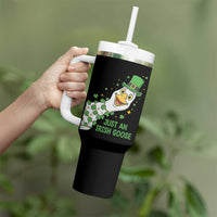Just An Irish Goose Tumbler With Handle Funny St Patricks Day