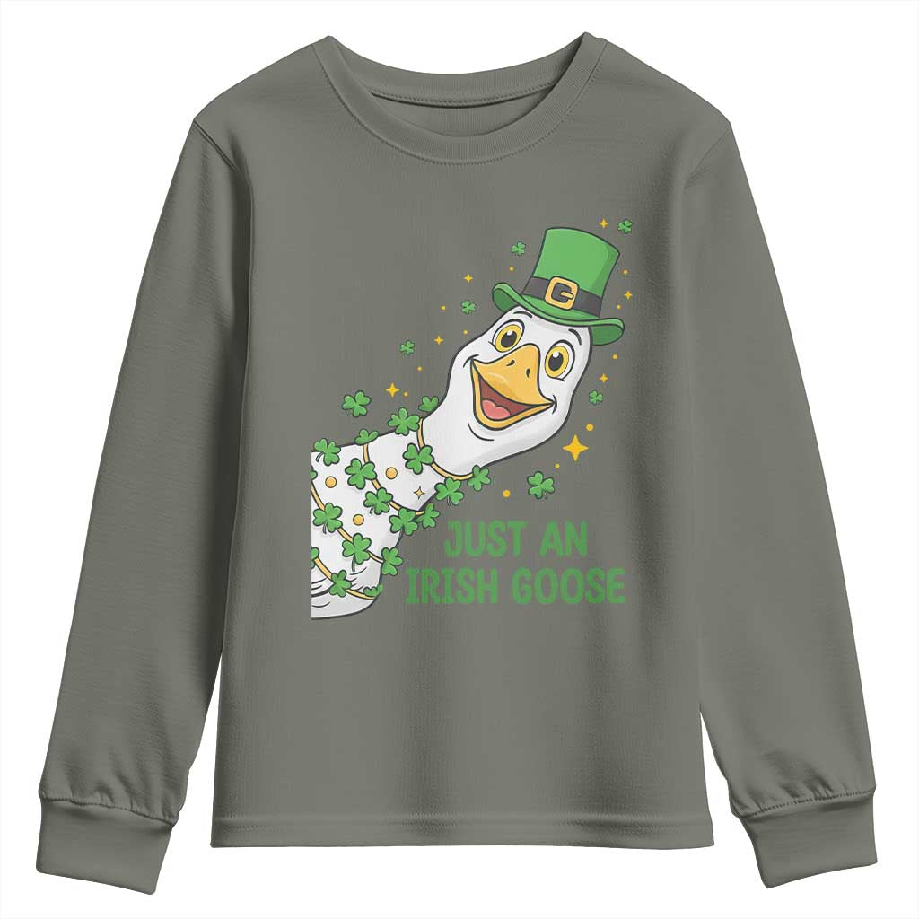 Just An Irish Goose Youth Sweatshirt Funny St Patricks Day