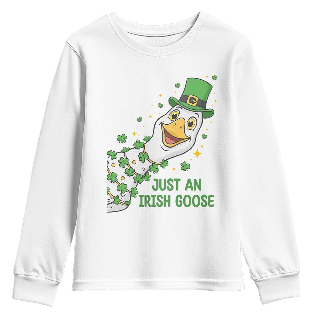 Just An Irish Goose Youth Sweatshirt Funny St Patricks Day