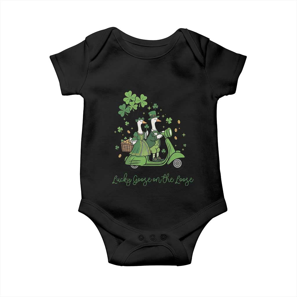 Lucky Goose On The Loose Baby Onesie St Patricks Day Irish Pride