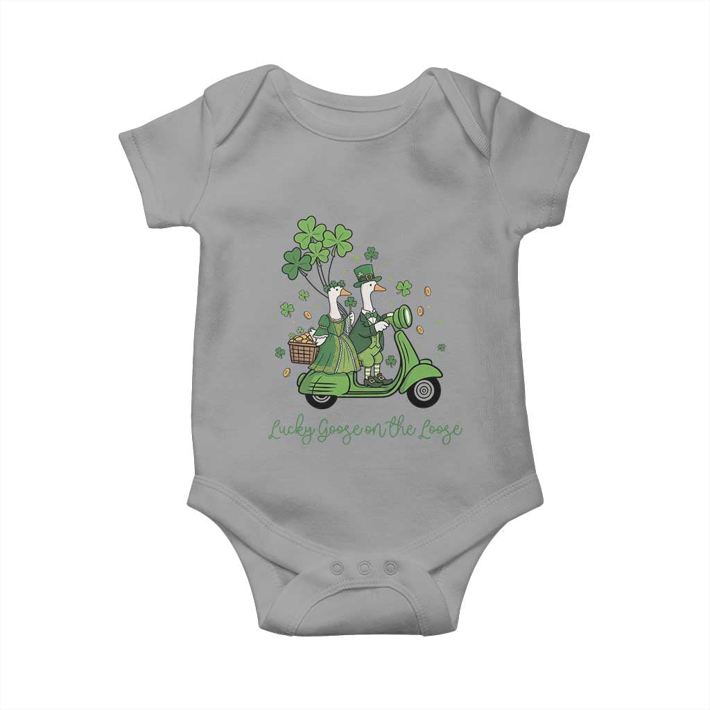 Lucky Goose On The Loose Baby Onesie St Patricks Day Irish Pride