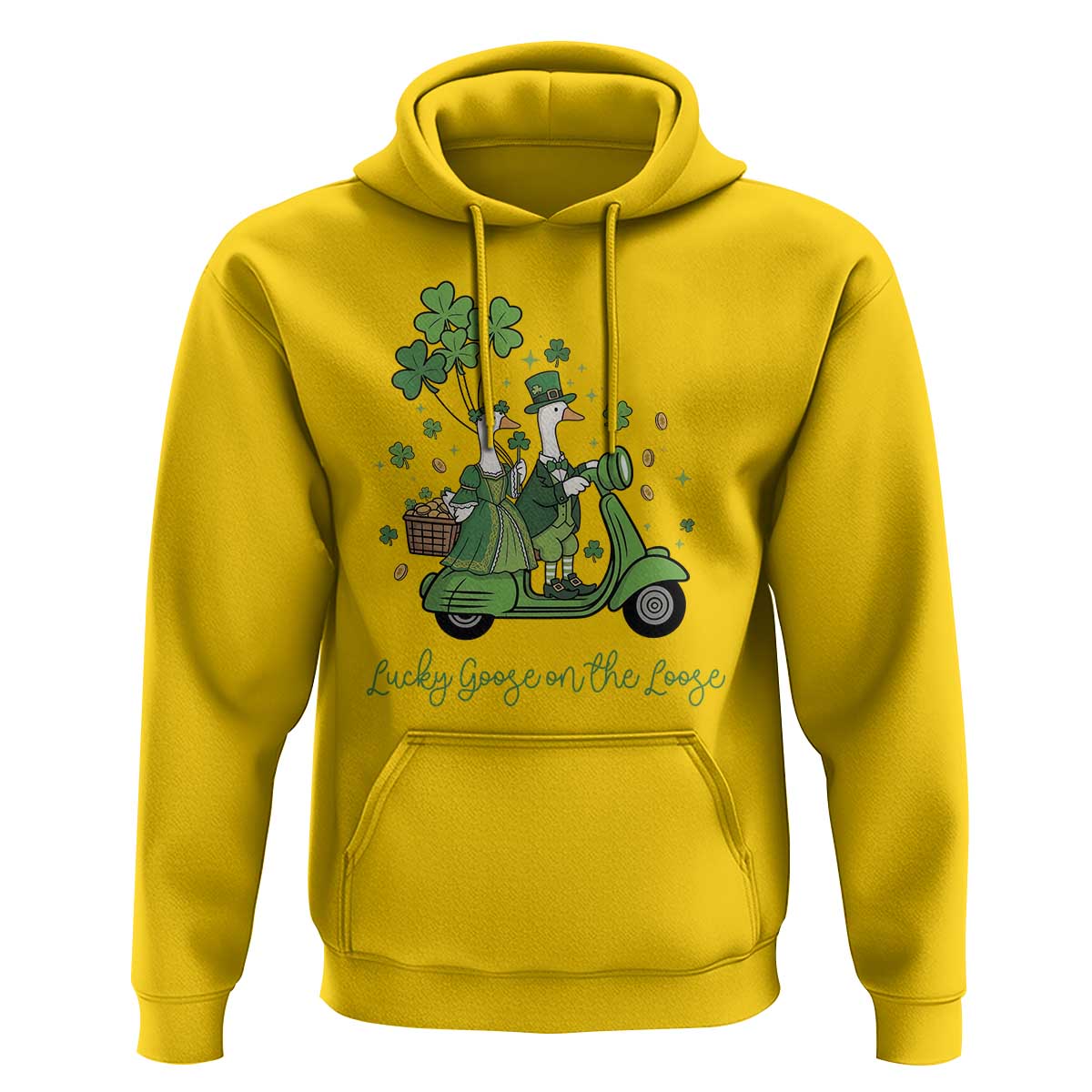 Lucky Goose On The Loose Hoodie St Patricks Day Irish Pride