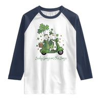 Lucky Goose On The Loose Raglan Shirt St Patricks Day Irish Pride