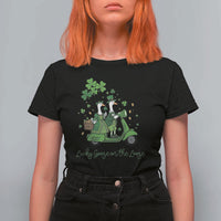 Lucky Goose On The Loose T Shirt For Women St Patricks Day Irish Pride
