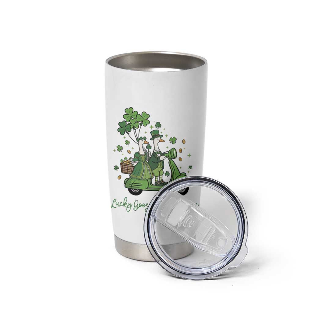 Lucky Goose On The Loose Tumbler Cup St Patricks Day Irish Pride