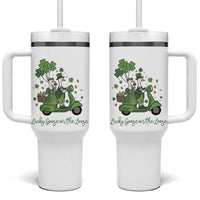 Lucky Goose On The Loose Tumbler With Handle St Patricks Day Irish Pride