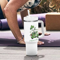 Lucky Goose On The Loose Tumbler With Handle St Patricks Day Irish Pride