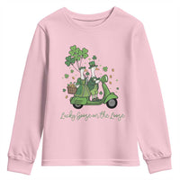 Lucky Goose On The Loose Youth Sweatshirt St Patricks Day Irish Pride