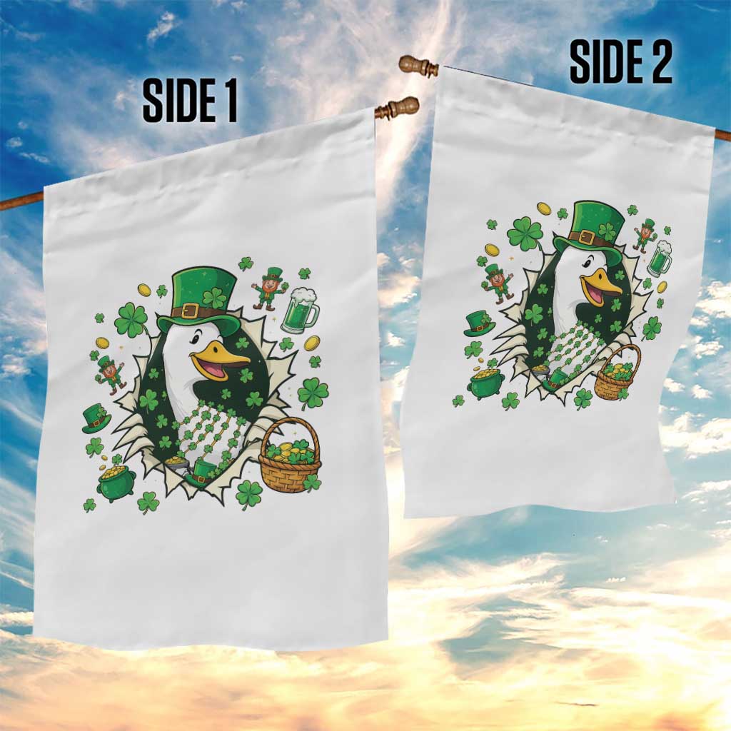 Funny Silly Irish Goose Garden Flag St Patricks Day Celebration