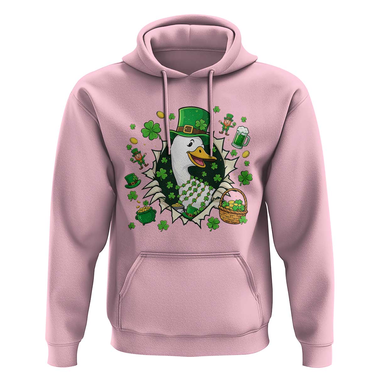 Funny Silly Irish Goose Hoodie St Patricks Day Celebration