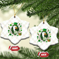 Funny Silly Irish Goose Ceramic Ornament St Patricks Day Celebration