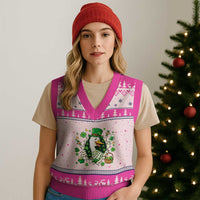 Funny Silly Irish Goose V-Neck Knit Sweater Vest St Patricks Day Celebration