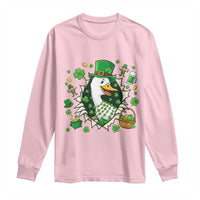 Funny Silly Irish Goose Long Sleeve Shirt St Patricks Day Celebration