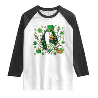 Funny Silly Irish Goose Raglan Shirt St Patricks Day Celebration