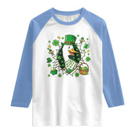 Funny Silly Irish Goose Raglan Shirt St Patricks Day Celebration