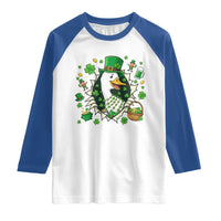 Funny Silly Irish Goose Raglan Shirt St Patricks Day Celebration