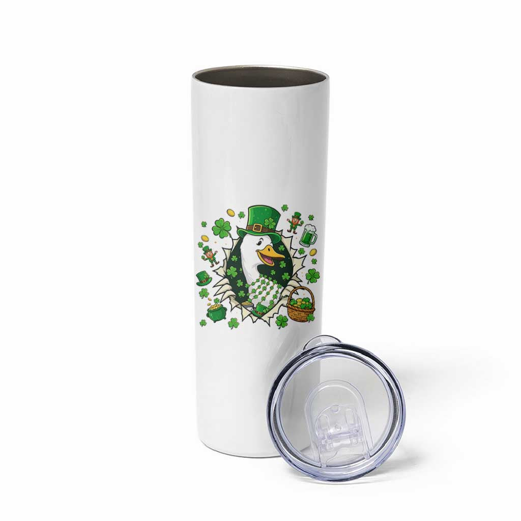 Funny Silly Irish Goose Skinny Tumbler St Patricks Day Celebration