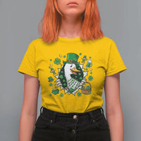 Funny Silly Irish Goose T Shirt For Women St Patricks Day Celebration