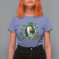 Funny Silly Irish Goose T Shirt For Women St Patricks Day Celebration
