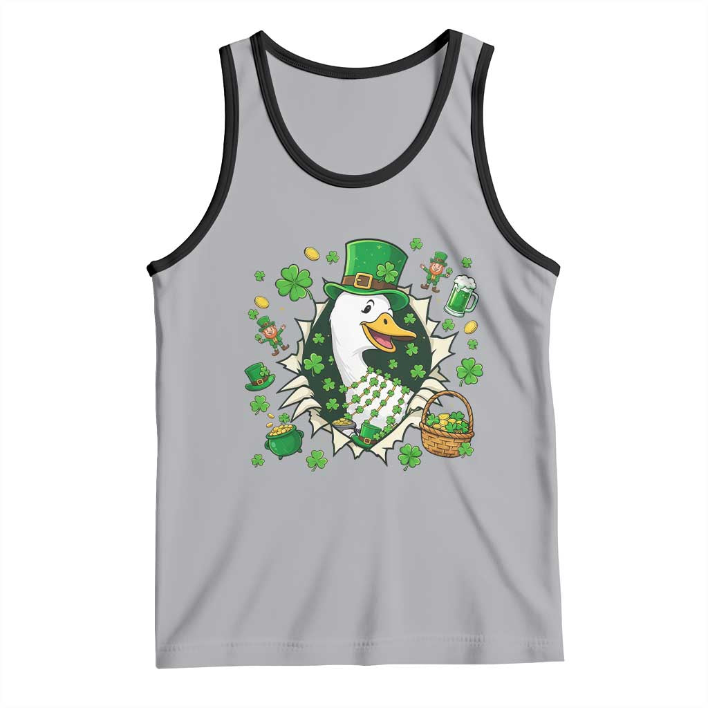 Funny Silly Irish Goose Tank Top St Patricks Day Celebration