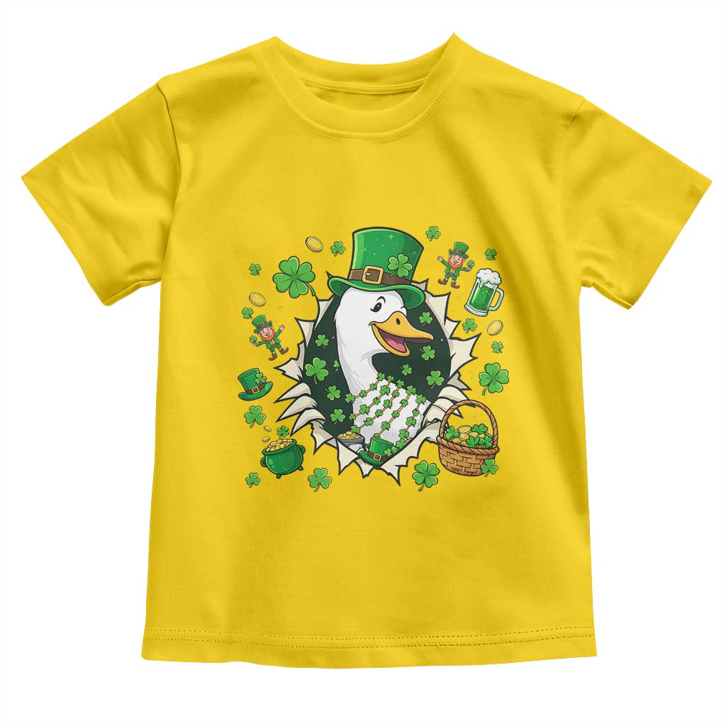 Funny Silly Irish Goose Toddler T Shirt St Patricks Day Celebration