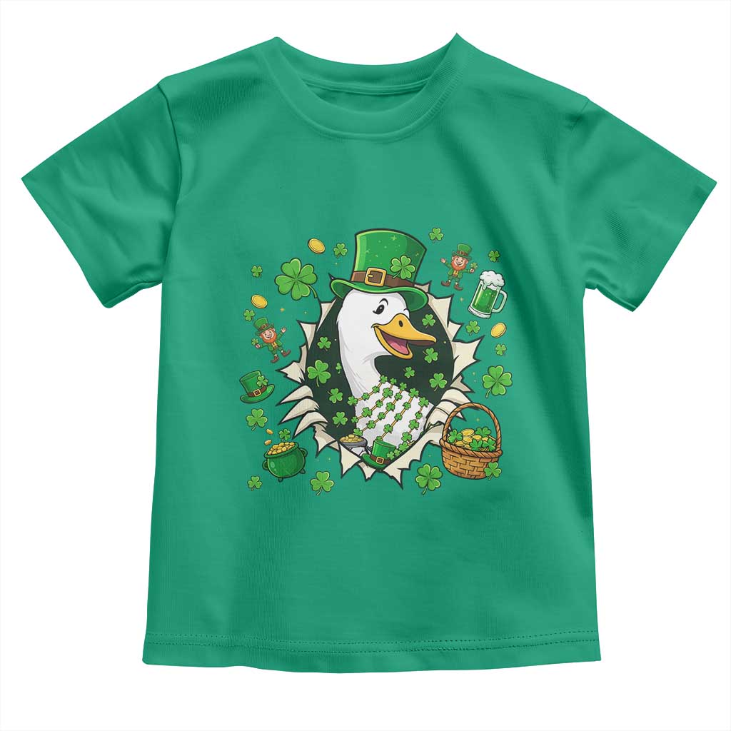 Funny Silly Irish Goose Toddler T Shirt St Patricks Day Celebration