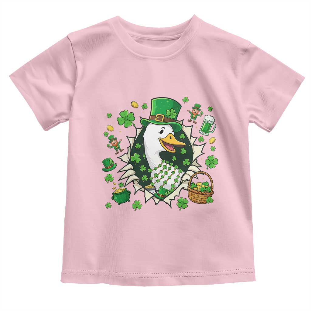 Funny Silly Irish Goose Toddler T Shirt St Patricks Day Celebration