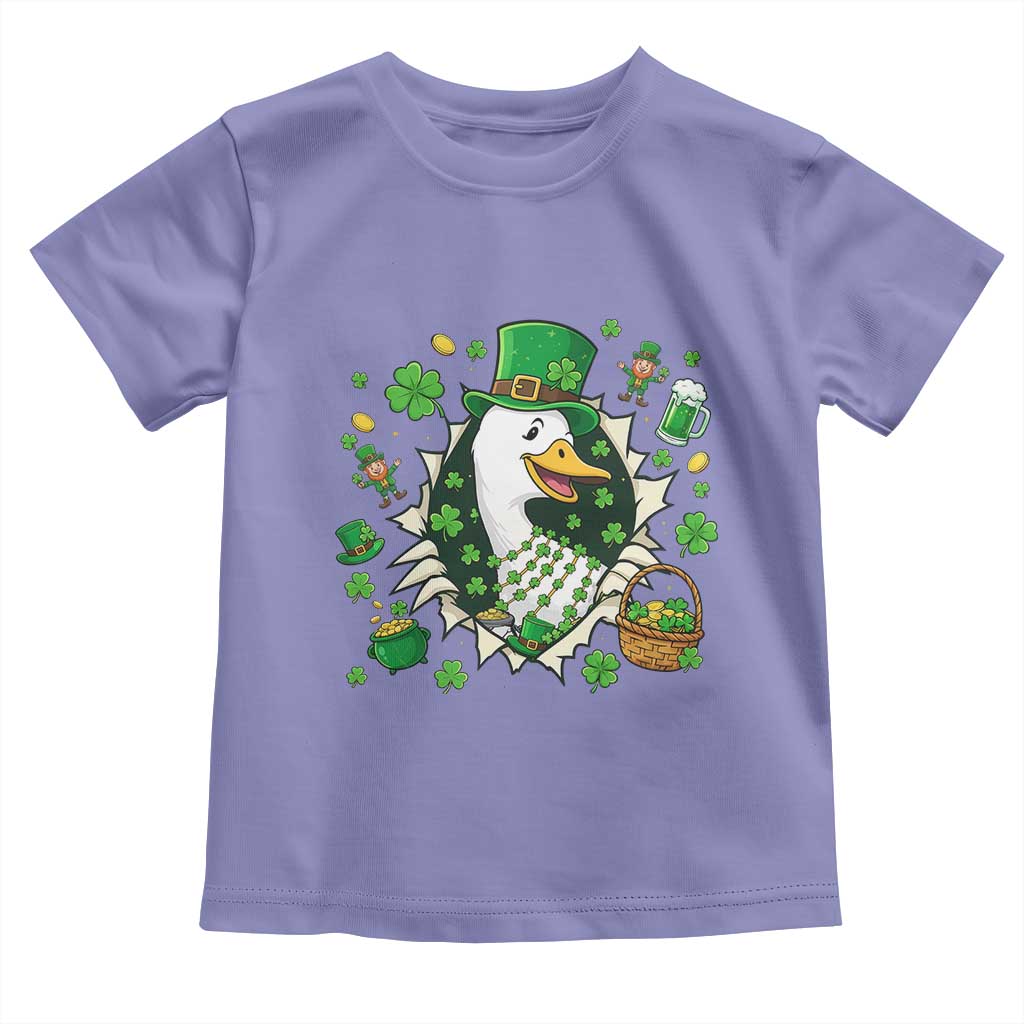 Funny Silly Irish Goose Toddler T Shirt St Patricks Day Celebration