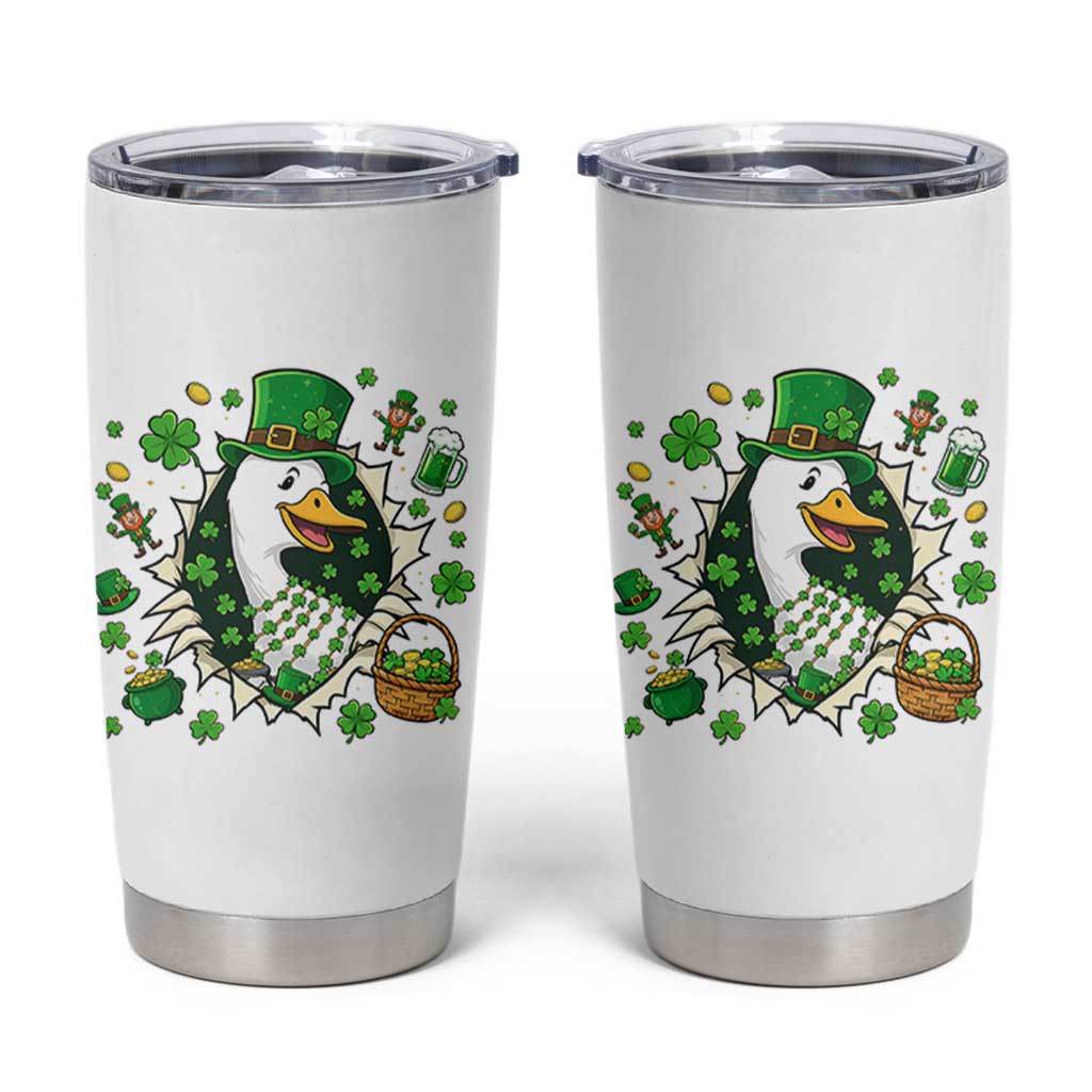 Funny Silly Irish Goose Tumbler Cup St Patricks Day Celebration