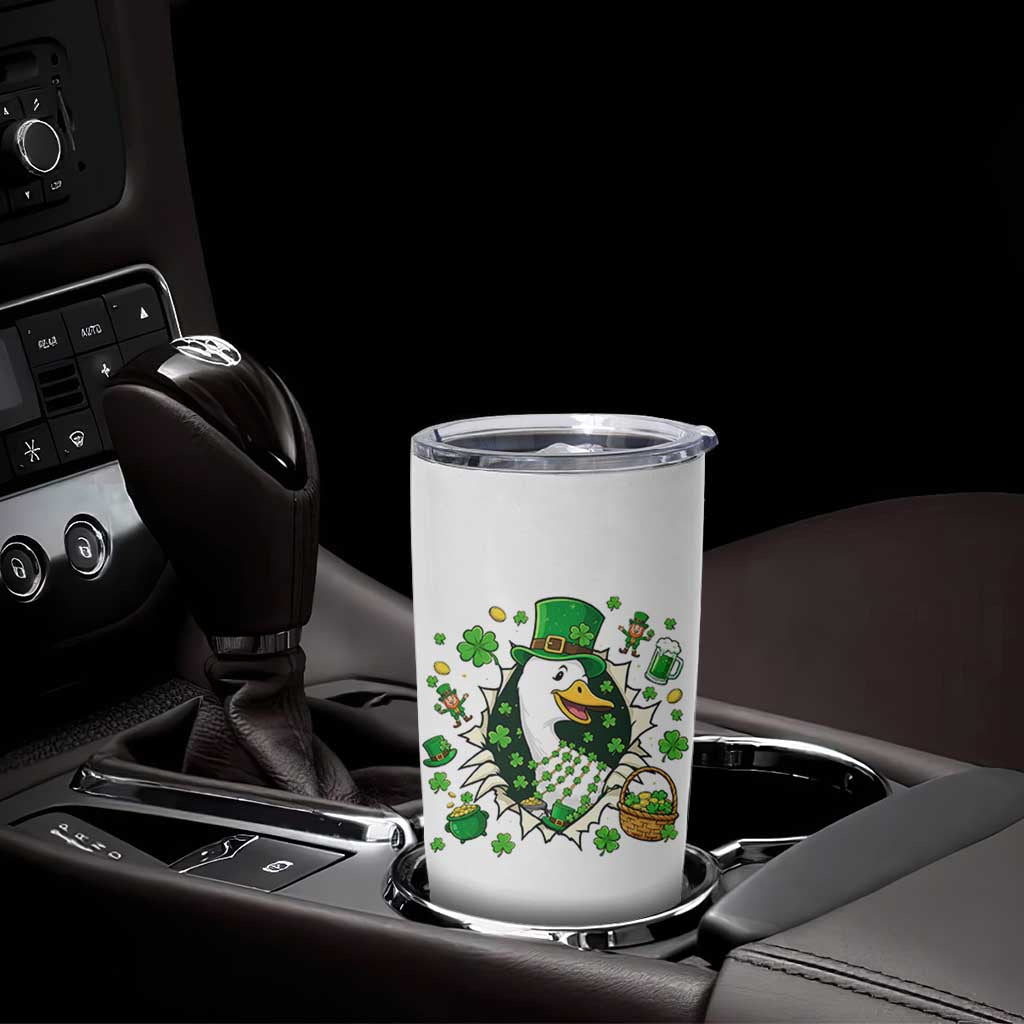 Funny Silly Irish Goose Tumbler Cup St Patricks Day Celebration