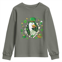 Funny Silly Irish Goose Youth Sweatshirt St Patricks Day Celebration