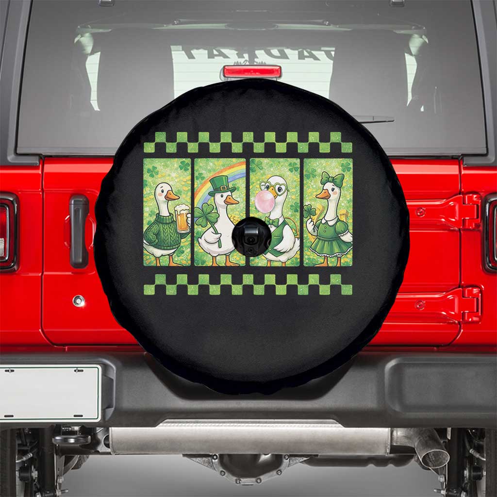 Funny Silly Irish Goose Spare Tire Cover St Patricks Day Goose Lover Gift